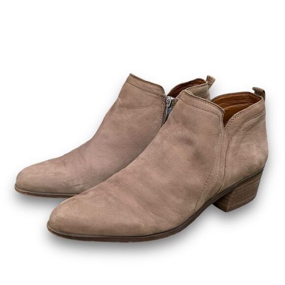 Franco Sarto Laslo Tan Ankle Booties Shoes Leather Women’s size 9 - Picture 3 of 14